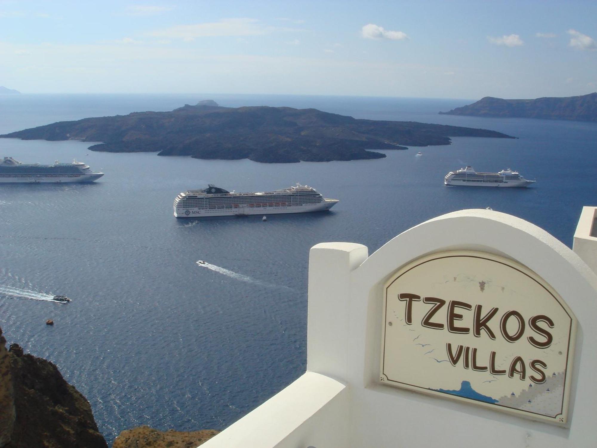 Tzekos Villas Fira  Exteriér fotografie